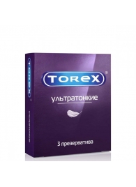 Презервативы Torex  Ультратонкие  - 3 шт. - Torex - купить с доставкой в Пензе