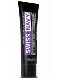 Возбуждающий гель-лубрикант на водной основе Sensual Arousal Lubricant - 10 мл. - Swiss navy - купить с доставкой в Пензе