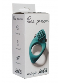 Зеленое эрекционное виброкольцо Pure Passion Midnight - Lola Games - в Пензе купить с доставкой