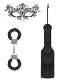 Черный игровой набор Introductory Bondage Kit №4 - Shots Media BV - купить с доставкой в Пензе