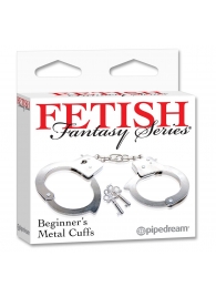 Металлические наручники Beginner s Metal Cuffs - Pipedream - купить с доставкой в Пензе