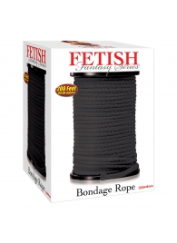 Черная веревка для связывания Bondage Rope - 60,9 м. - Pipedream - купить с доставкой в Пензе