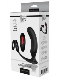 Черный массажер простаты REMOTE P-PLEASER - Dream Toys - в Пензе купить с доставкой