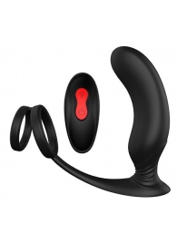 Черный массажер простаты REMOTE P-PLEASER - Dream Toys - в Пензе купить с доставкой