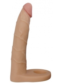 Телесная насадка-фаллоимитатор для двойного проникновения - 17 см. - Lovetoy - купить с доставкой в Пензе
