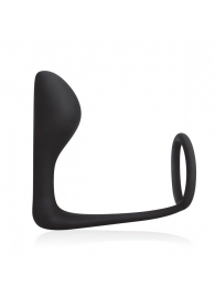 Стимулятор простаты с фиксацией эрекционным кольцом Prostate Gear - BlueLine - в Пензе купить с доставкой