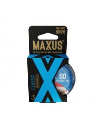 Классические презервативы в пластиковом кейсе MAXUS Classic - 3 шт. - Maxus - купить с доставкой в Пензе
