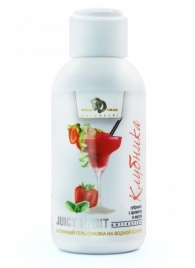 Интимный гель-смазка JUICY FRUIT с ароматом клубники - 100 мл. - БиоМед - купить с доставкой в Пензе