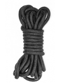 Черная веревка Do Not Disturb - 5 м. - Lola Games - купить с доставкой в Пензе