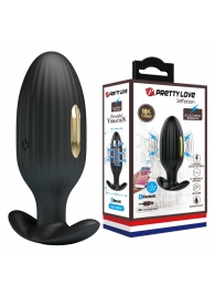 Черная анальная вибропробка с электростимуляцией Jefferson - 9,2 см. - Baile - купить с доставкой в Пензе