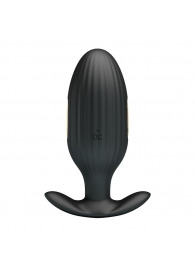 Черная анальная вибропробка с электростимуляцией Jefferson - 9,2 см. - Baile - купить с доставкой в Пензе