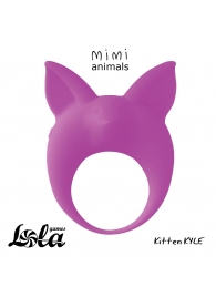 Фиолетовое эрекционное кольцо Kitten Kyle - Lola Games - в Пензе купить с доставкой