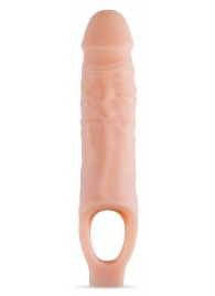 Телесный реалистичный фаллоудлинитель 9 Inch Silicone Cock Sheath Penis Extender - 22,86 см. - Blush Novelties - в Пензе купить с доставкой