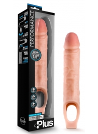 Телесный реалистичный фаллоудлинитель 10 Inch Silicone Cock Sheath Penis Extender - 25,4 см. - Blush Novelties - в Пензе купить с доставкой