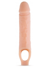 Телесный реалистичный фаллоудлинитель 10 Inch Silicone Cock Sheath Penis Extender - 25,4 см. - Blush Novelties - в Пензе купить с доставкой