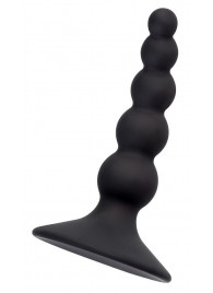 Черная анальная втулка Bootes - 10 см. - POPO Pleasure