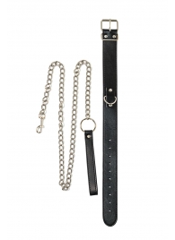 Черный ошейник с поводком Wild - Lola Games - купить с доставкой в Пензе