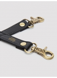 Черный фиксатор для манжет Bound to You Faux Leather Hogtie - Fifty Shades of Grey - купить с доставкой в Пензе