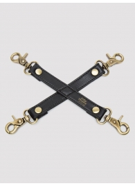 Черный фиксатор для манжет Bound to You Faux Leather Hogtie - Fifty Shades of Grey - купить с доставкой в Пензе