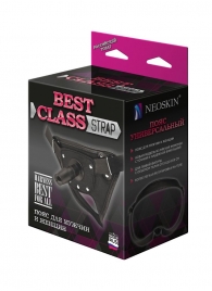 Черный пояс для насадок BEST CLASS STRAP - LOVETOY (А-Полимер) - купить с доставкой в Пензе