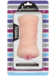Телесный мастурбатор-вагина X-Basic Pocket Pussy без вибрации - Lovetoy - в Пензе купить с доставкой