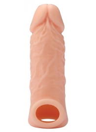 Телесная насадка EXTENDER WITH BALL STRAP 5.5 - 14 см. - Dream Toys - в Пензе купить с доставкой