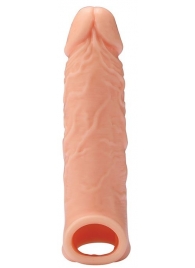 Телесная насадка EXTENDER WITH BALL STRAP 6.5 - 17 см. - Dream Toys - в Пензе купить с доставкой