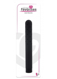 Черная насадка для анального душа ANAL DOUCHE - 15 см. - Dream Toys - купить с доставкой в Пензе