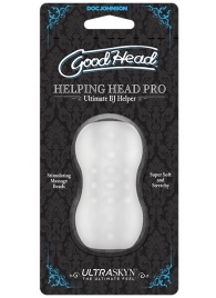 Прозрачный мини-мастурбатор Helping Head Pro - Doc Johnson - в Пензе купить с доставкой