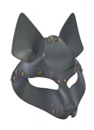 Серая маска Wolf с клепками - Sitabella - купить с доставкой в Пензе