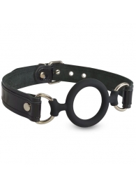 Силиконовый кляп-рамка на кожаных ремешках - Sitabella - купить с доставкой в Пензе