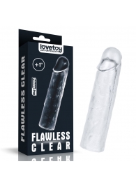 Прозрачная насадка-удлинитель Flawless Clear Penis Sleeve Add 1 - 15,5 см. - Lovetoy - в Пензе купить с доставкой
