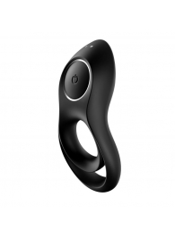 Черное эрекционное виброкольцо Legendary Duo - Satisfyer - в Пензе купить с доставкой