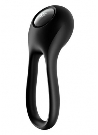 Черное эрекционное виброкольцо Majestic Duo - Satisfyer - в Пензе купить с доставкой