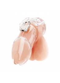 Прозрачная клетка целомудрия Acrylic See-thru Chastity Cage - BlueLine - купить с доставкой в Пензе
