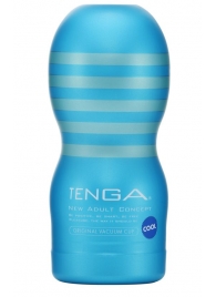 Мастурбатор с охлаждающей смазкой TENGA Original Vacuum Cup Cool - Tenga - в Пензе купить с доставкой