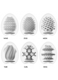 Набор из 6 мастурбаторов Tenga EGG IV с различным рельефом - Tenga - в Пензе купить с доставкой