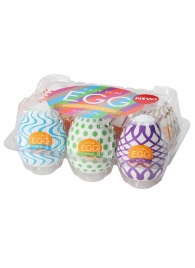 Набор из 6 мастурбаторов Tenga EGG IV с различным рельефом - Tenga - в Пензе купить с доставкой