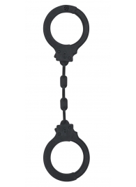 Черные силиконовые наручники Suppression - Lola Games - купить с доставкой в Пензе