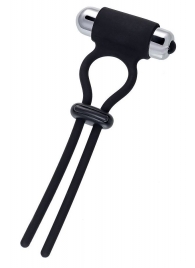 Черное эрекционное лассо на пенис Jat - A-toys - в Пензе купить с доставкой