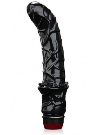 Черный вибромассажер простаты 6  Premium Prostate Massager - BlueLine - в Пензе купить с доставкой