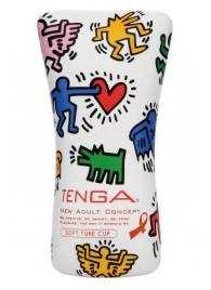 Мастурбатор-туба Keith Haring Soft Tube CUP - Tenga - в Пензе купить с доставкой