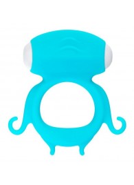 Голубое виброкольцо на пенис Sair - A-toys - в Пензе купить с доставкой