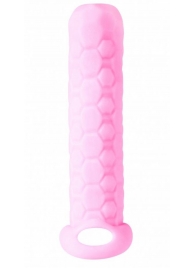 Розовый фаллоудлинитель Homme Long - 13,5 см. - Lola Games - в Пензе купить с доставкой