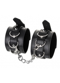 Черные оковы Anonymo из искусственной кожи - ToyFa - купить с доставкой в Пензе