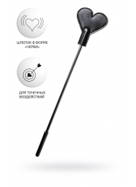 Черный стек со шлепком в форме сердца Anonymo - 35 см. - ToyFa - купить с доставкой в Пензе