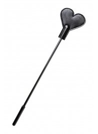 Черный стек со шлепком в форме сердца Anonymo - 35 см. - ToyFa - купить с доставкой в Пензе