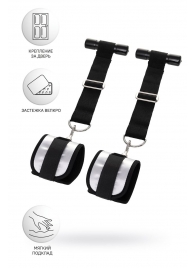 Черно-серебристые фиксаторы для рук на дверь Anonymo - ToyFa - купить с доставкой в Пензе