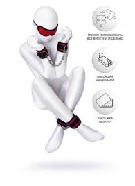 Красно-черный бондажный набор Anonymo - ToyFa - купить с доставкой в Пензе