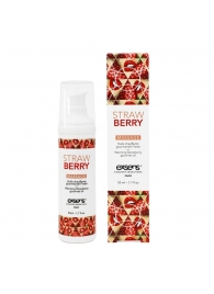 Разогревающее массажное масло  с ароматом клубники Gourmet Strawberry - 50 мл. - Exsens - купить с доставкой в Пензе